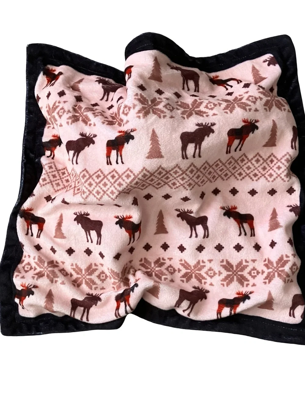Plush Animal Lovey Blankets Set - Elephant, Hippo, Deer, Puppy - Multicolor